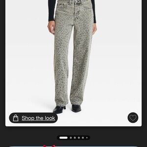 Leopard Print Women Jeans